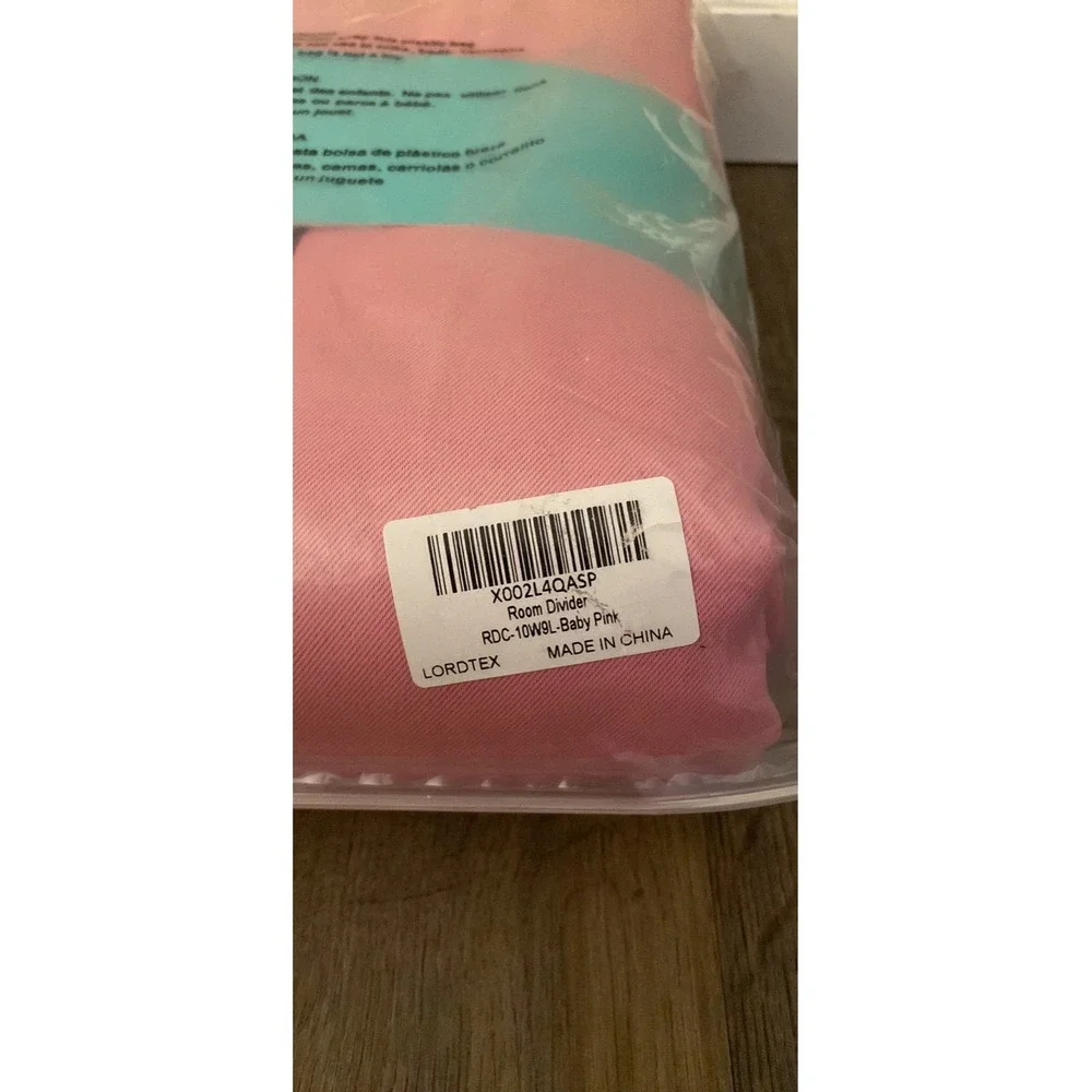 Pink Room Divider 1 Panel‎ Black Out Curtain, 10ft x 9ft